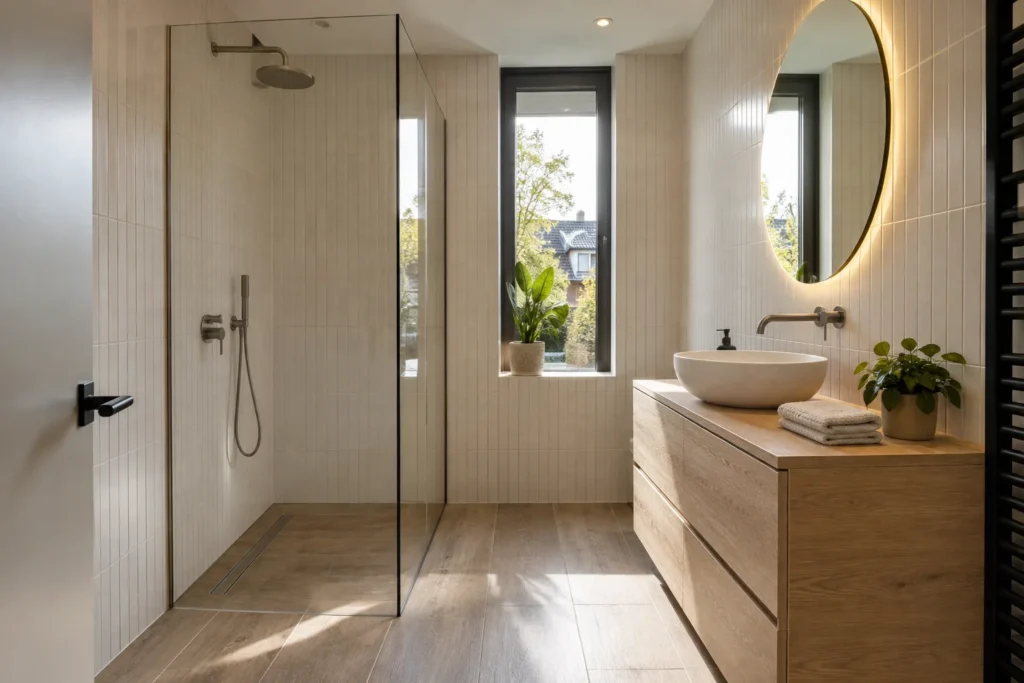 Nieuwe badkamer in Utrecht: opgeleverde badkamer na een complete verbouwing